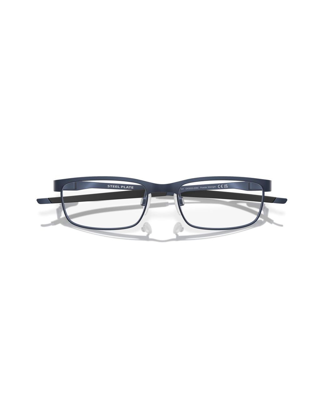 Oakley Black Ox3222 Steel Plate 322201 Optical Frames Metal Squared Normal for men