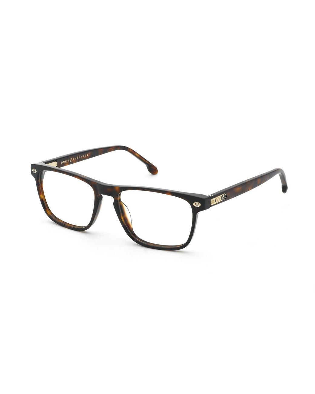 Lozza Black Vl4413 714 Optical Frames Acetate Squared for men