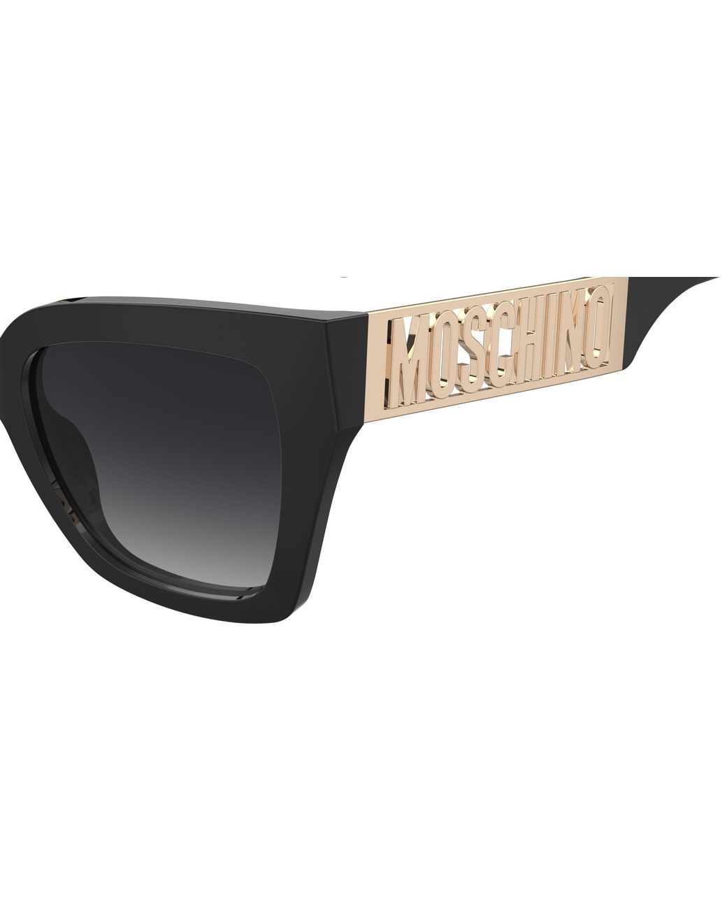 Moschino Black Mos161/S 807/9O Sunglasses Acetate Squared Normal Shaded