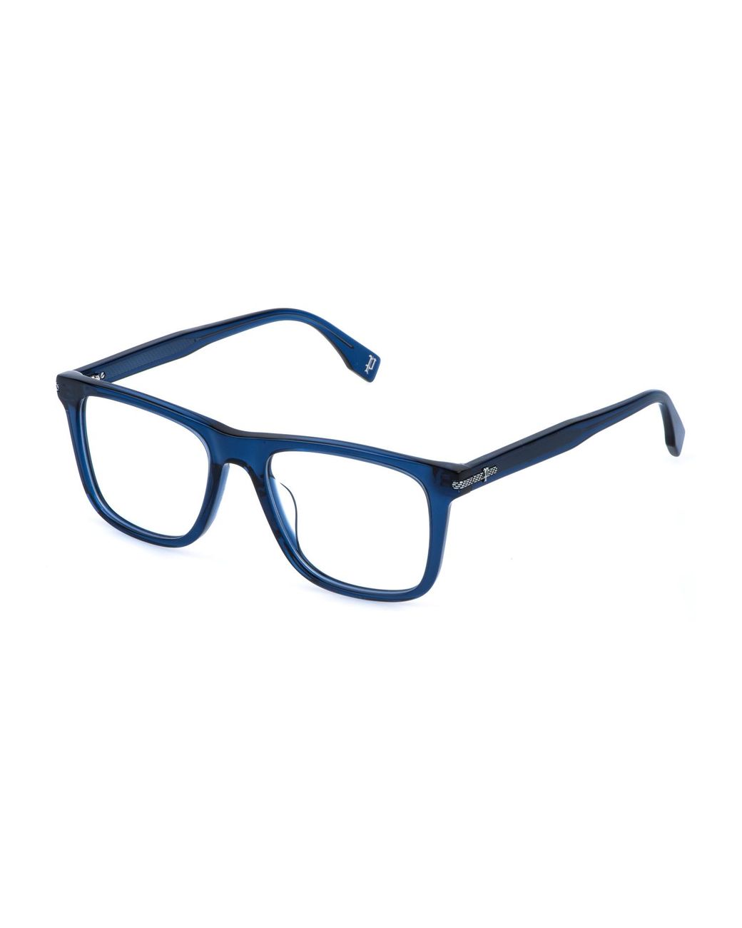 Police Black Vplr62 Grind 4 06Sb Optical Frames Acetate Squared for men