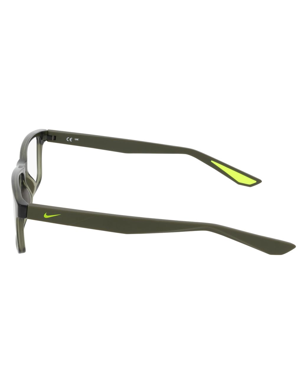 Nike Black 7416 315 Optical Frames Bio-Injected Squared Normal for men