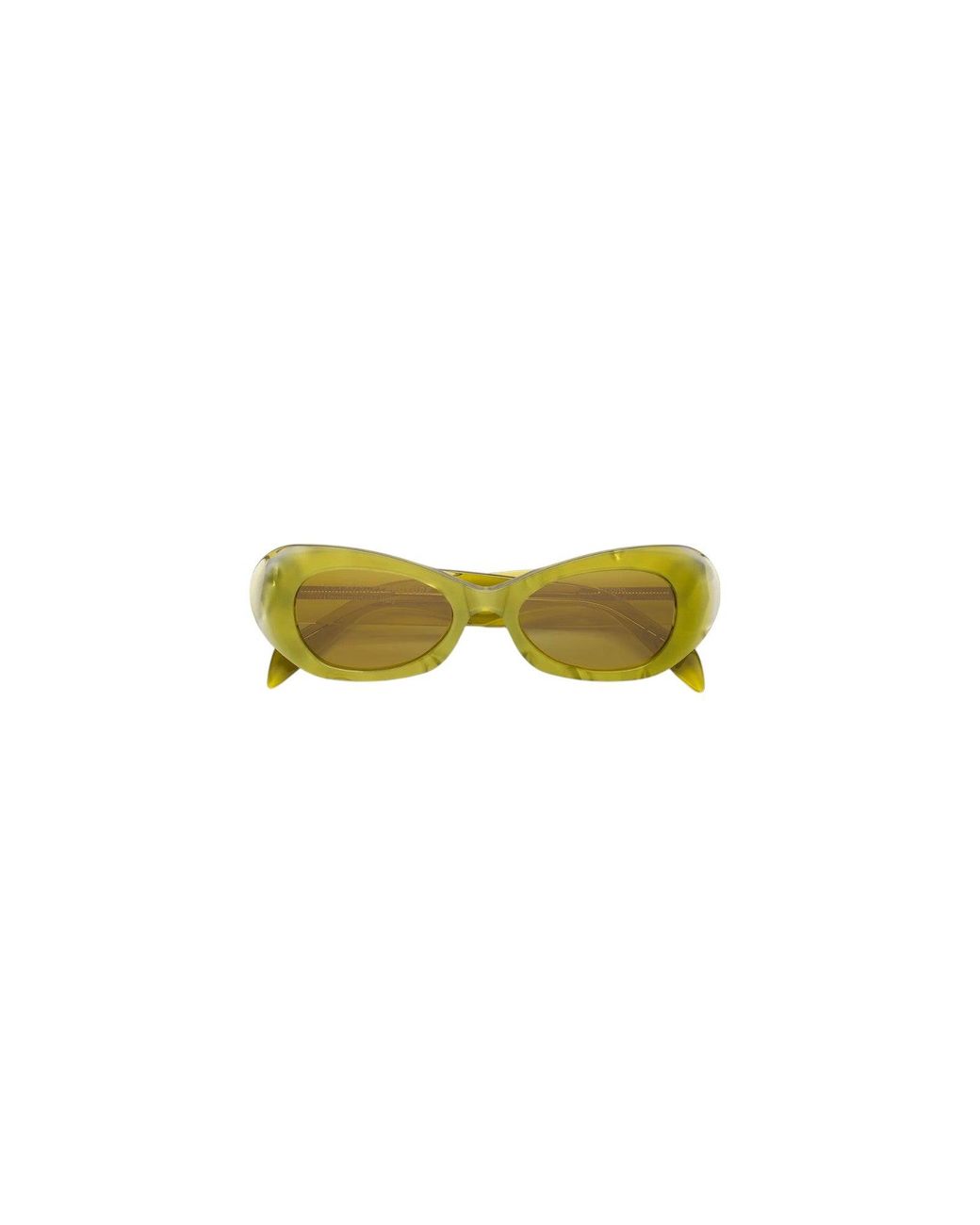 Retrosuperfuture Yellow I99 Izipho Mindless Sunglasses Acetate Geometric Normal