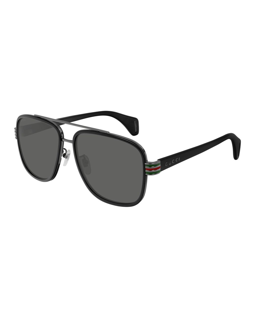 Gucci Black Gg0448S 001 Sunglasses Pilot for men