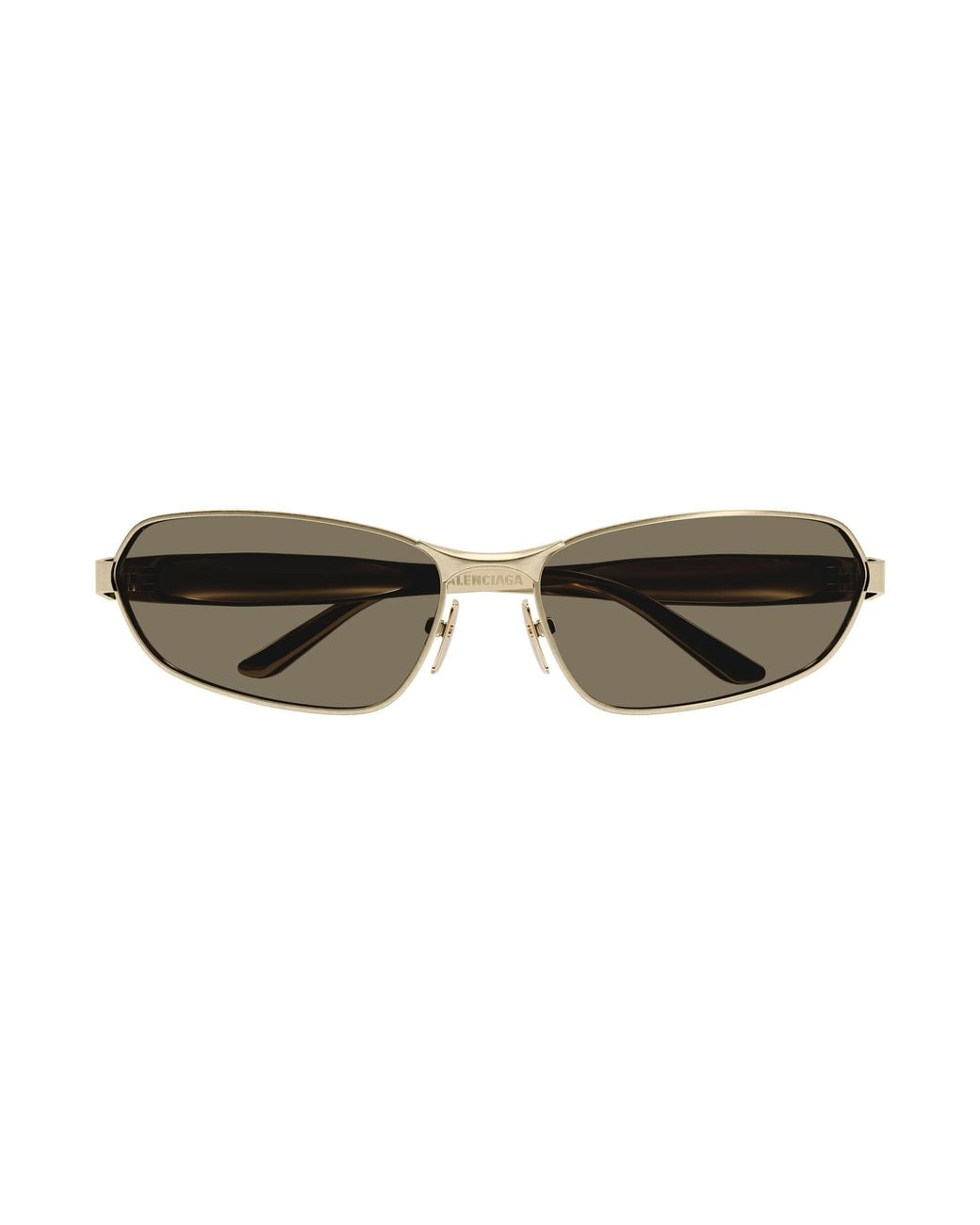Balenciaga Black Bb0355S 002 Sunglasses Metal Squared