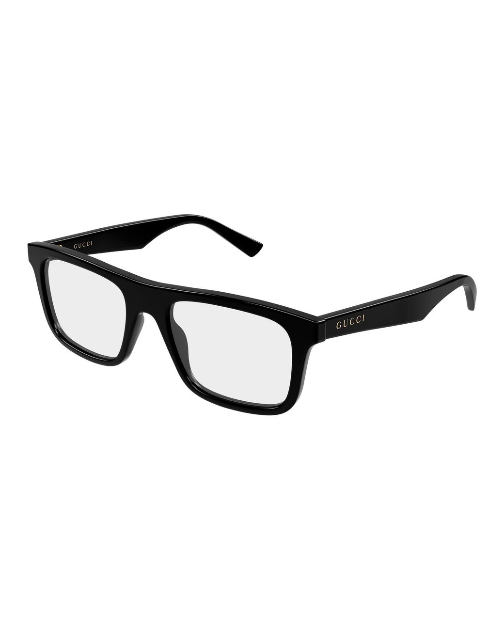 Gucci Black Gg2184O 005 Optical Frames Acetate Transparent Squared for men