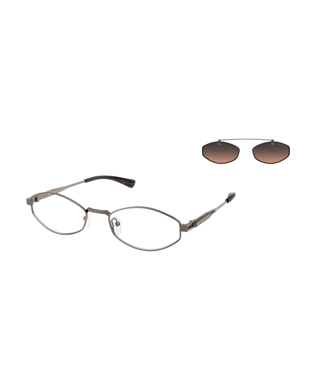 Michael Kors Black Mk1175 Palo Alto 19070L Sunglasses Metal Round Normal Shaded for men