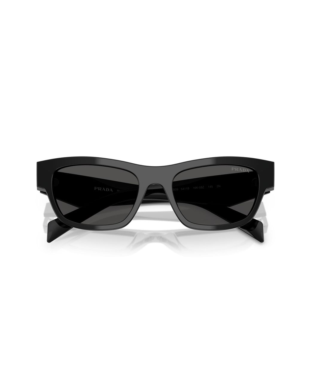Prada Black Pr B09S 16K08Z Sunglasses Acetate Butterfly Normal