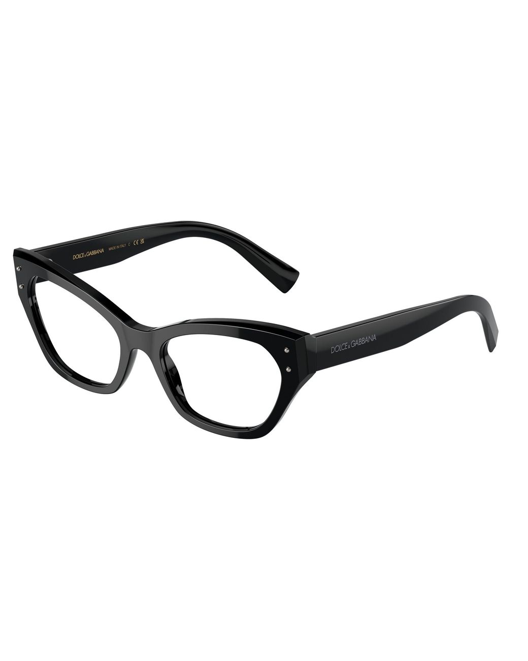 Dolce & Gabbana Black Dg3385 501 Optical Frames Acetate Transparent Cat Eye Normal