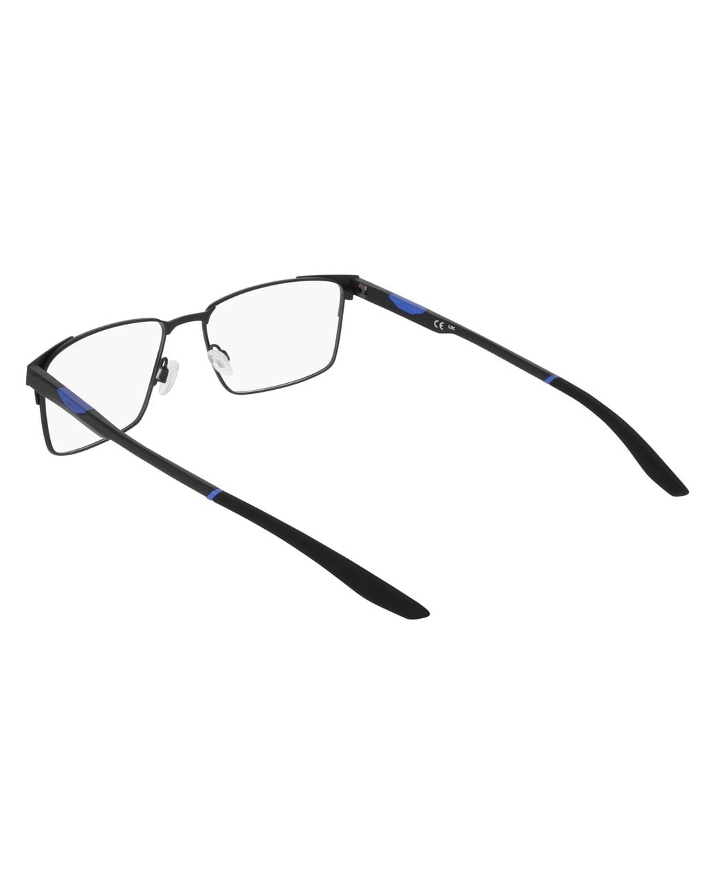 Nike Black 8143 001 Optical Frames Metal Squared Normal for men