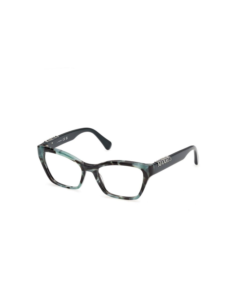 MAX&Co. Black Mo5232 55 Optical Frames Acetate Squared Normal