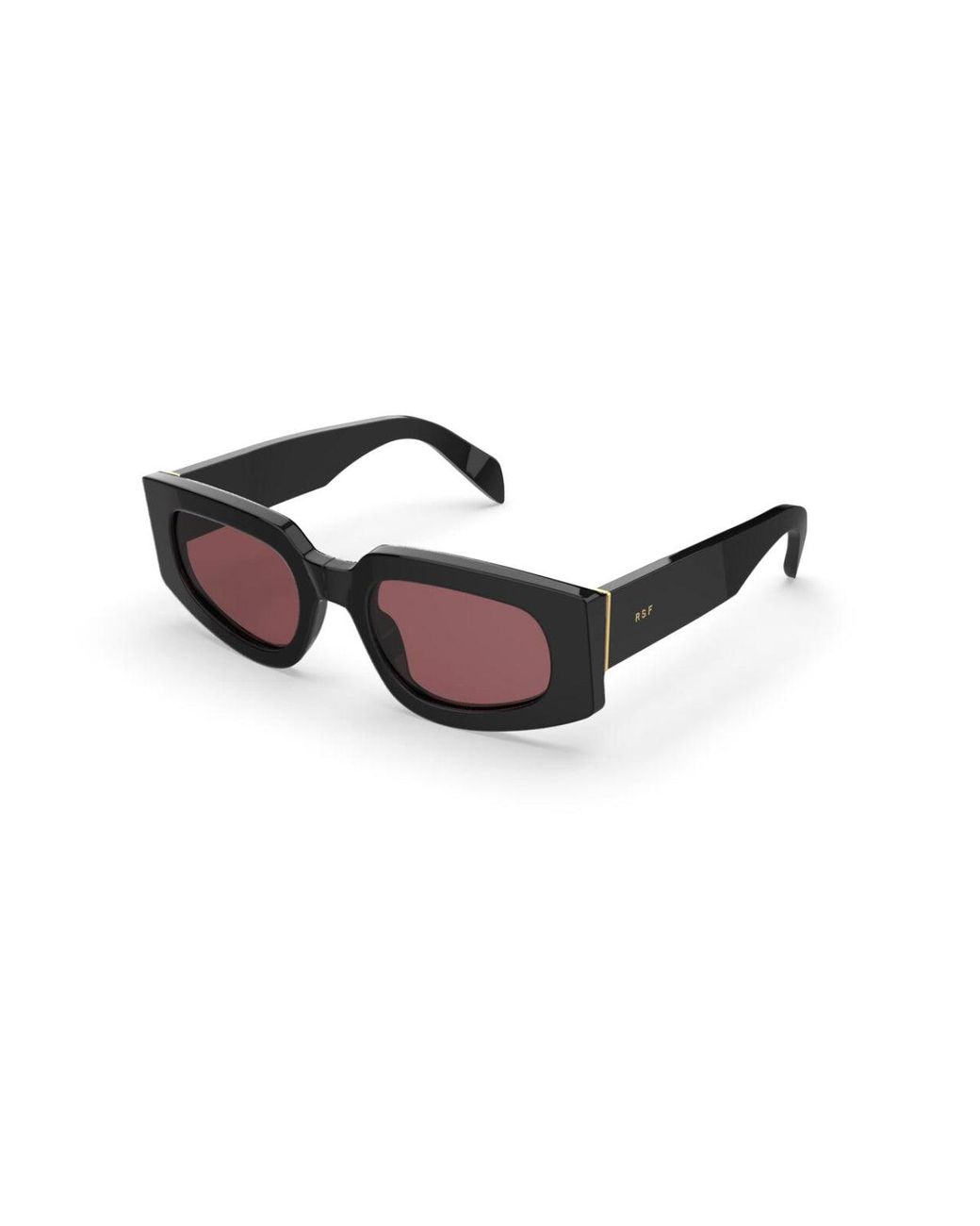 Retrosuperfuture Black 77Q Tetra Fantome Sunglasses Acetate Round Normal