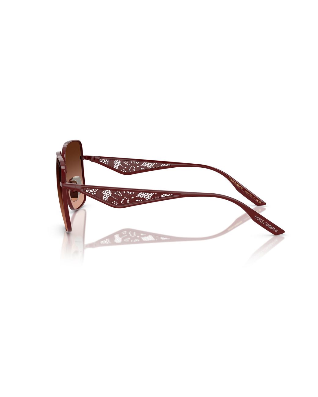Dolce & Gabbana Black Dg2310 13195M Sunglasses Metal Squared Normal Shaded