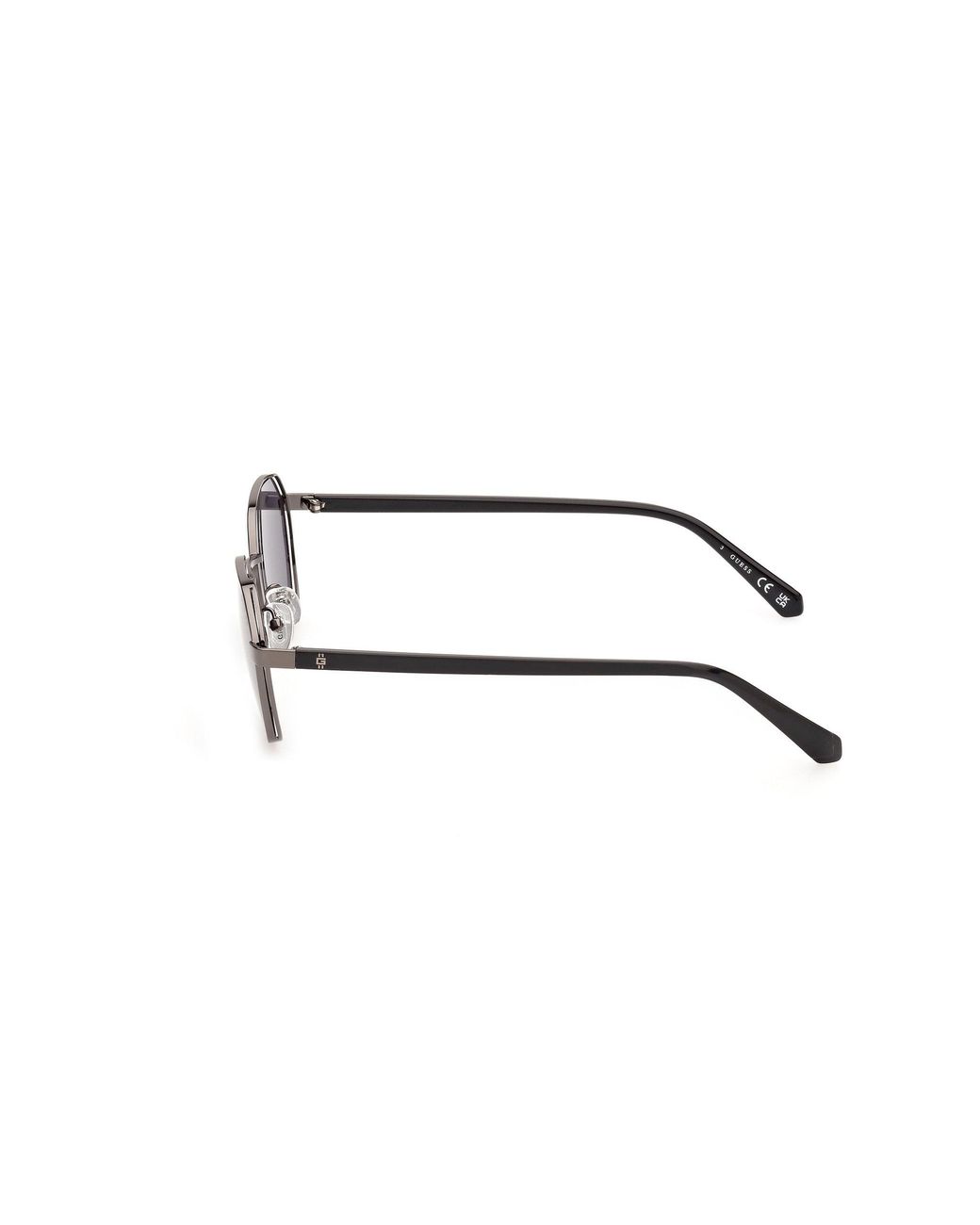 Guess Black Gu00116 08A Sunglasses Metal Round Normal for men