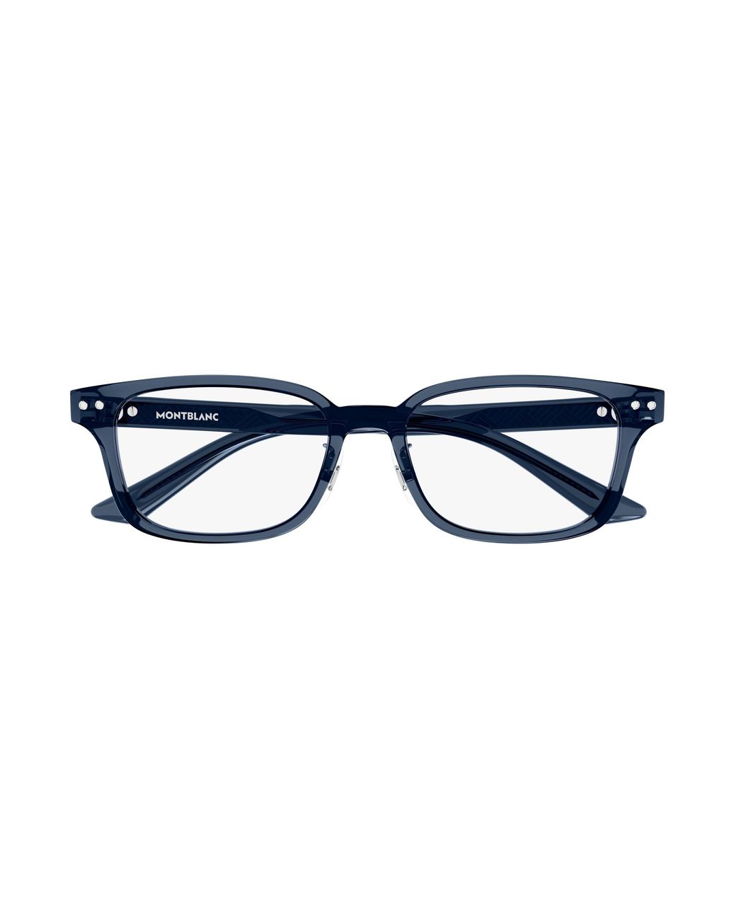 Montblanc Black Mb0379Oj 003 Optical Frames Acetate Transparent Squared for men