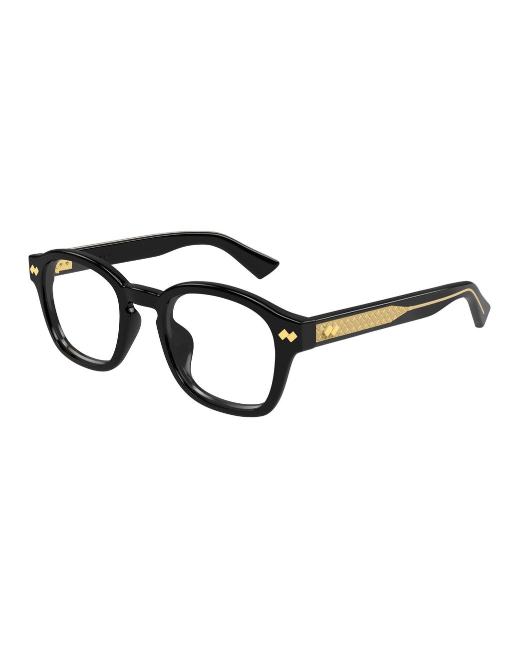 Bottega Veneta Black Bv1445Oa 001 Optical Frames Acetate Transparent Round