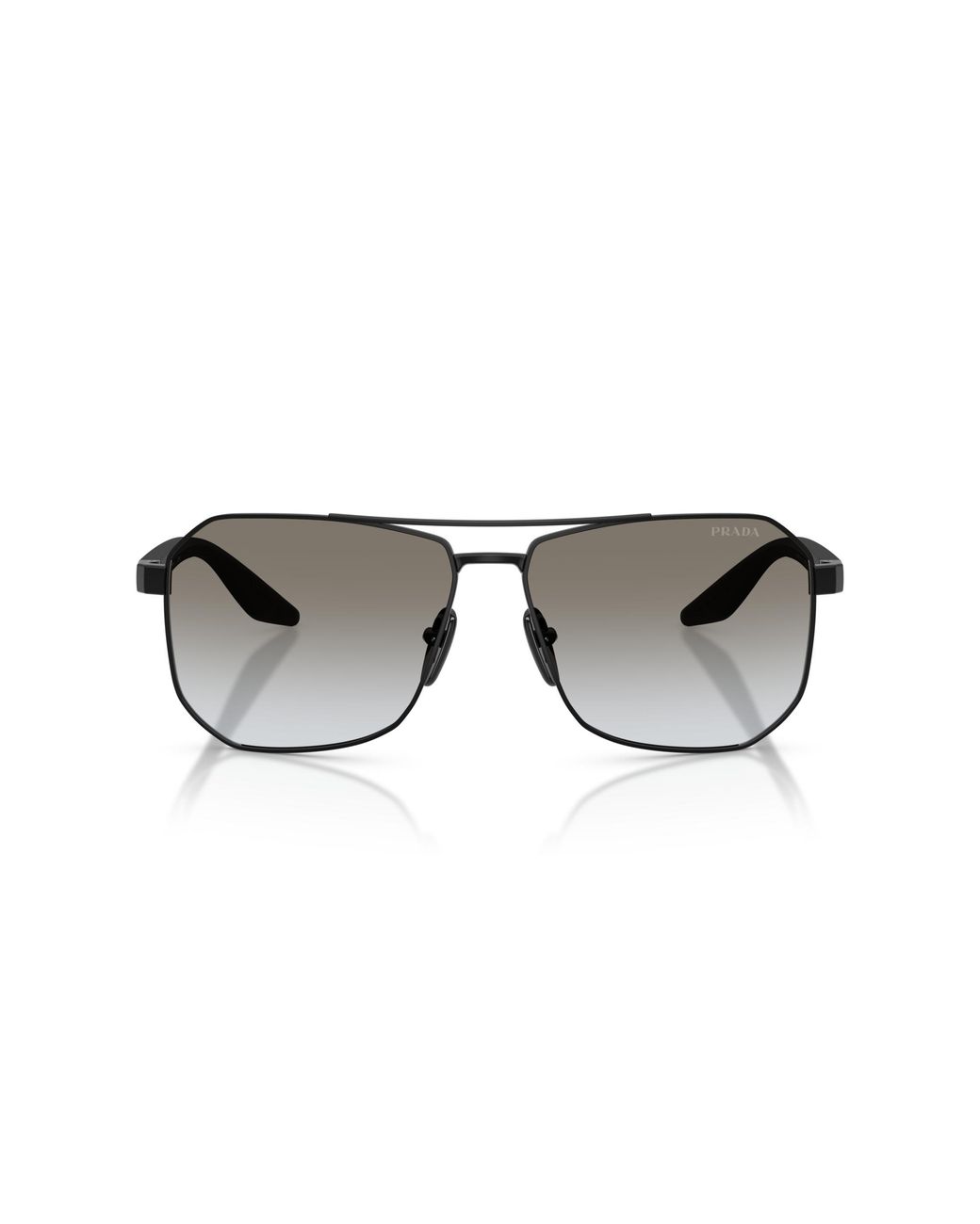 Prada Linea Rossa Black Ps A53S 1Bo5O0 Sunglasses Metal Pilot Normal Shaded for men