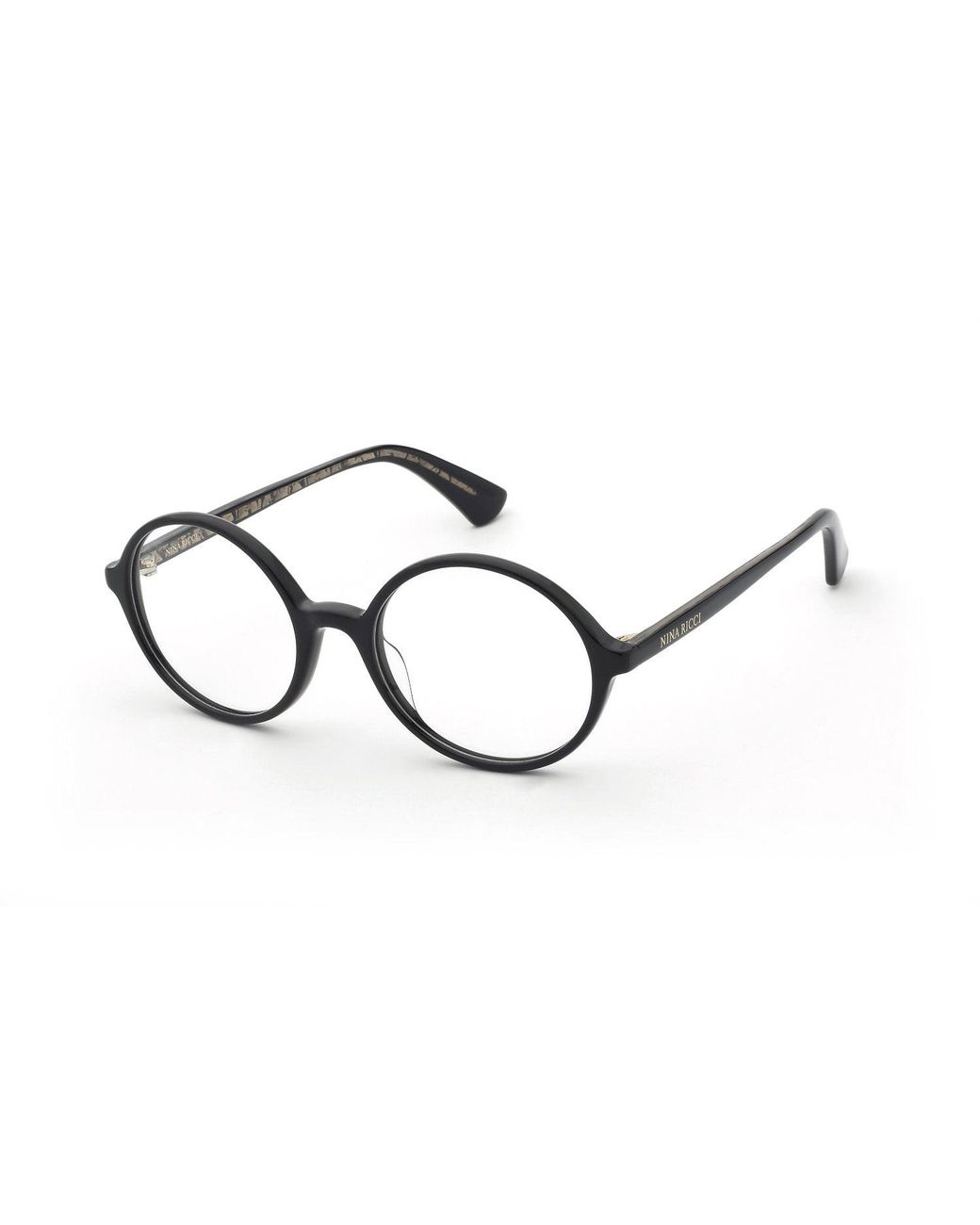 Nina Ricci Black Vnr443 700 Optical Frames Acetate Round