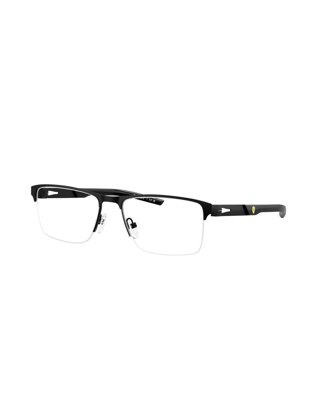 FERRARI SCUDERIA Black Fz7009 126 Optical Frames Metal Squared Normal for men