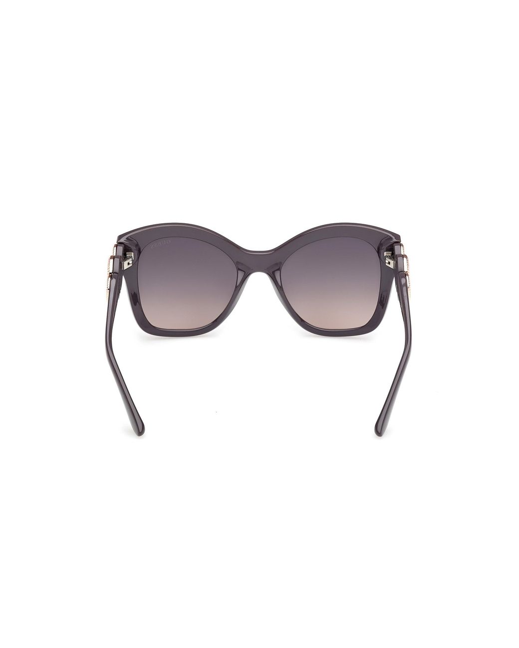 Guess Black Gu00197 20B Sunglasses Injected Smoke Butterfly Normal