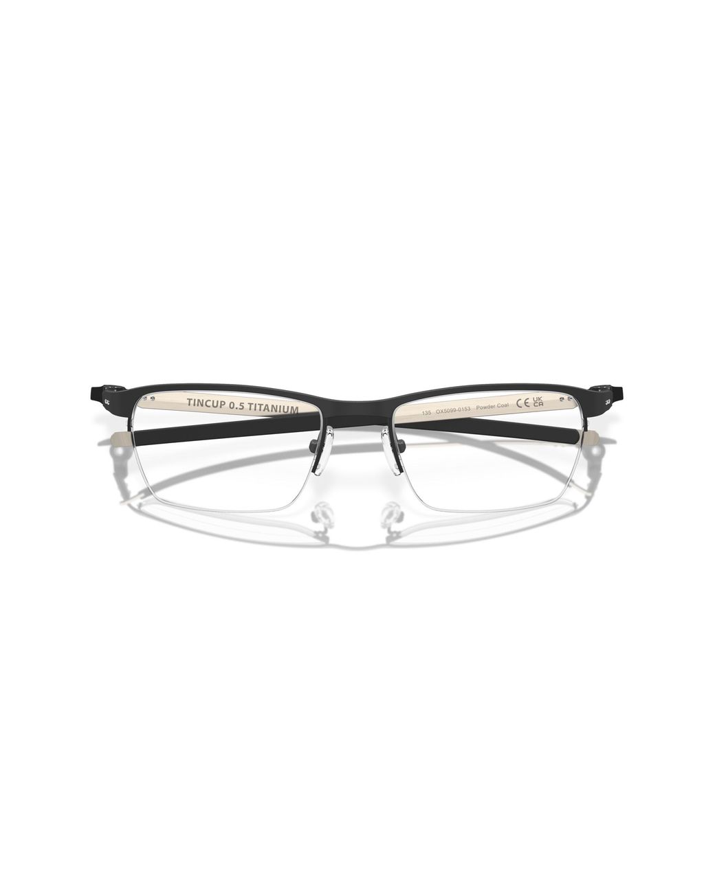 Oakley Black Ox5099 Tincup 0.5 Ti 509901 Optical Frames Titanium Squared Normal for men