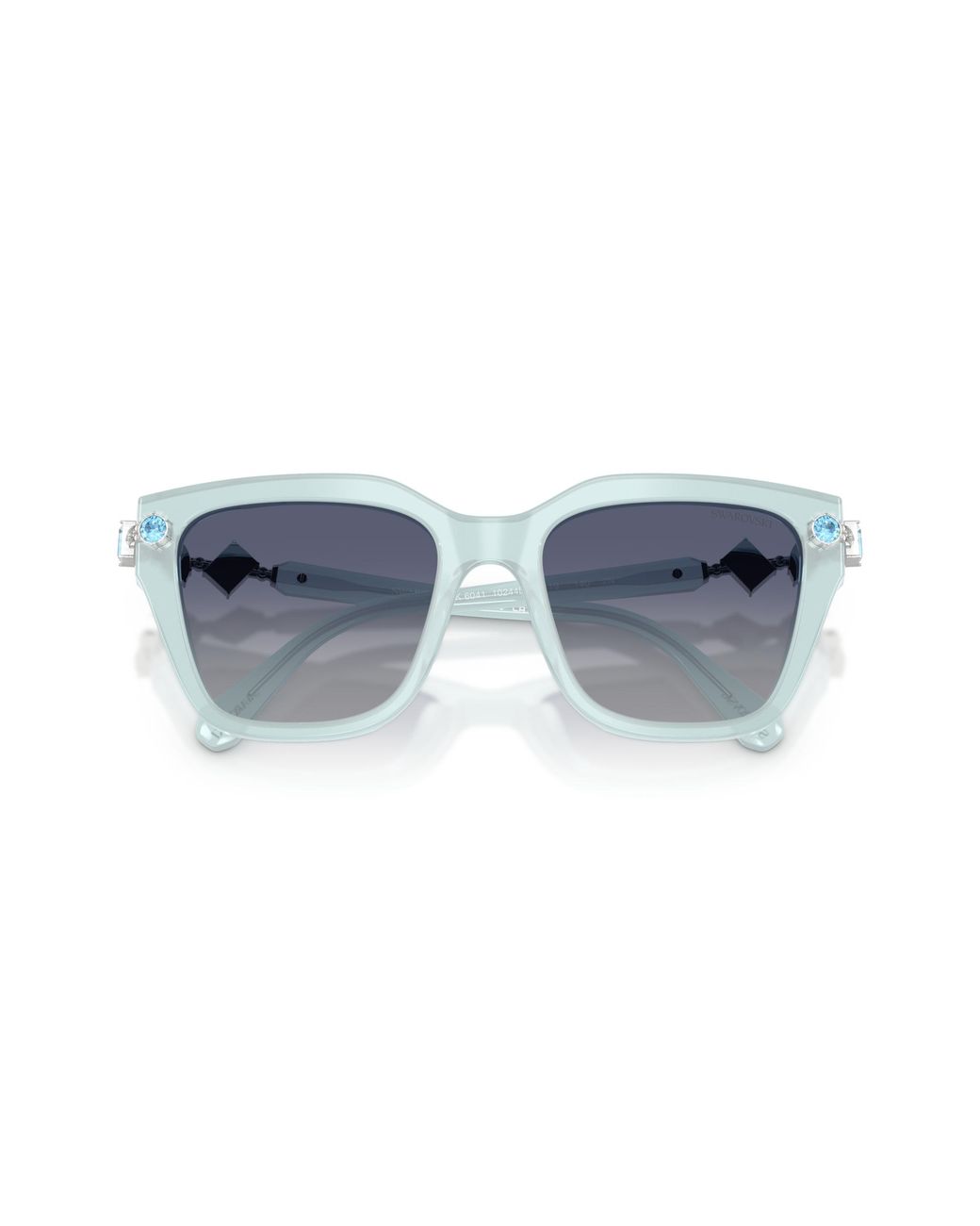 Swarovski Black Sk6041 10244L Sunglasses Acetate Geometric Normal Shaded
