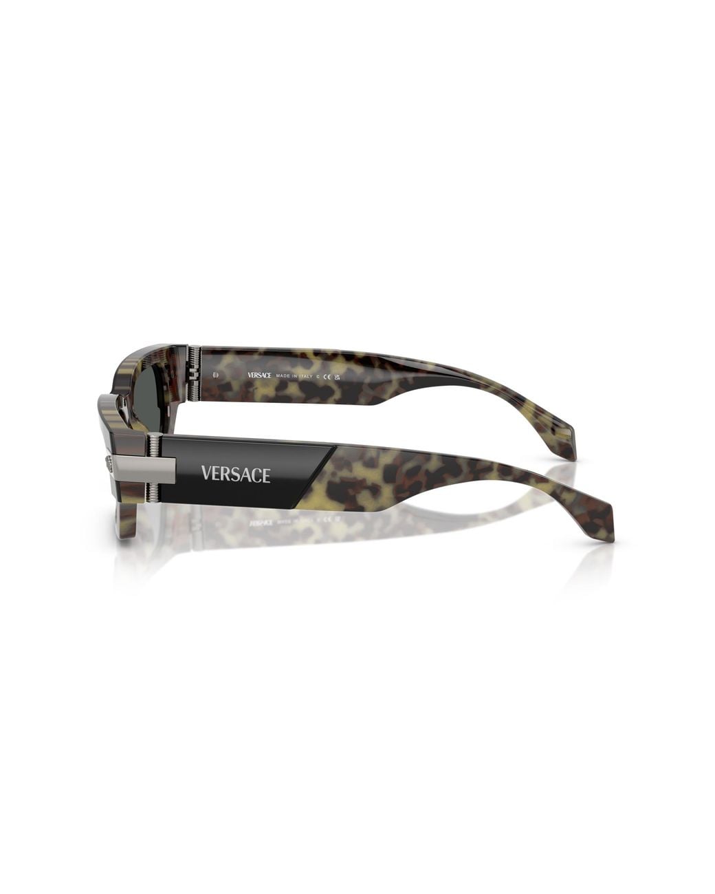 Versace Black Ve4465 545687 Sunglasses Acetate Squared Normal for men