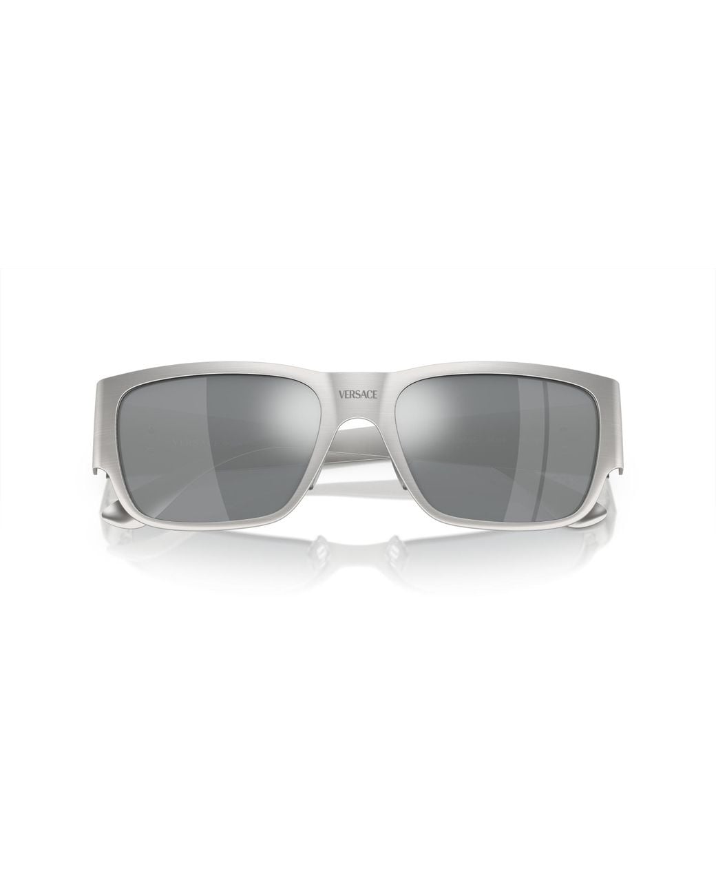 Versace Black Ve2262 12666G Sunglasses Metal Squared Mirrored Mirror for men