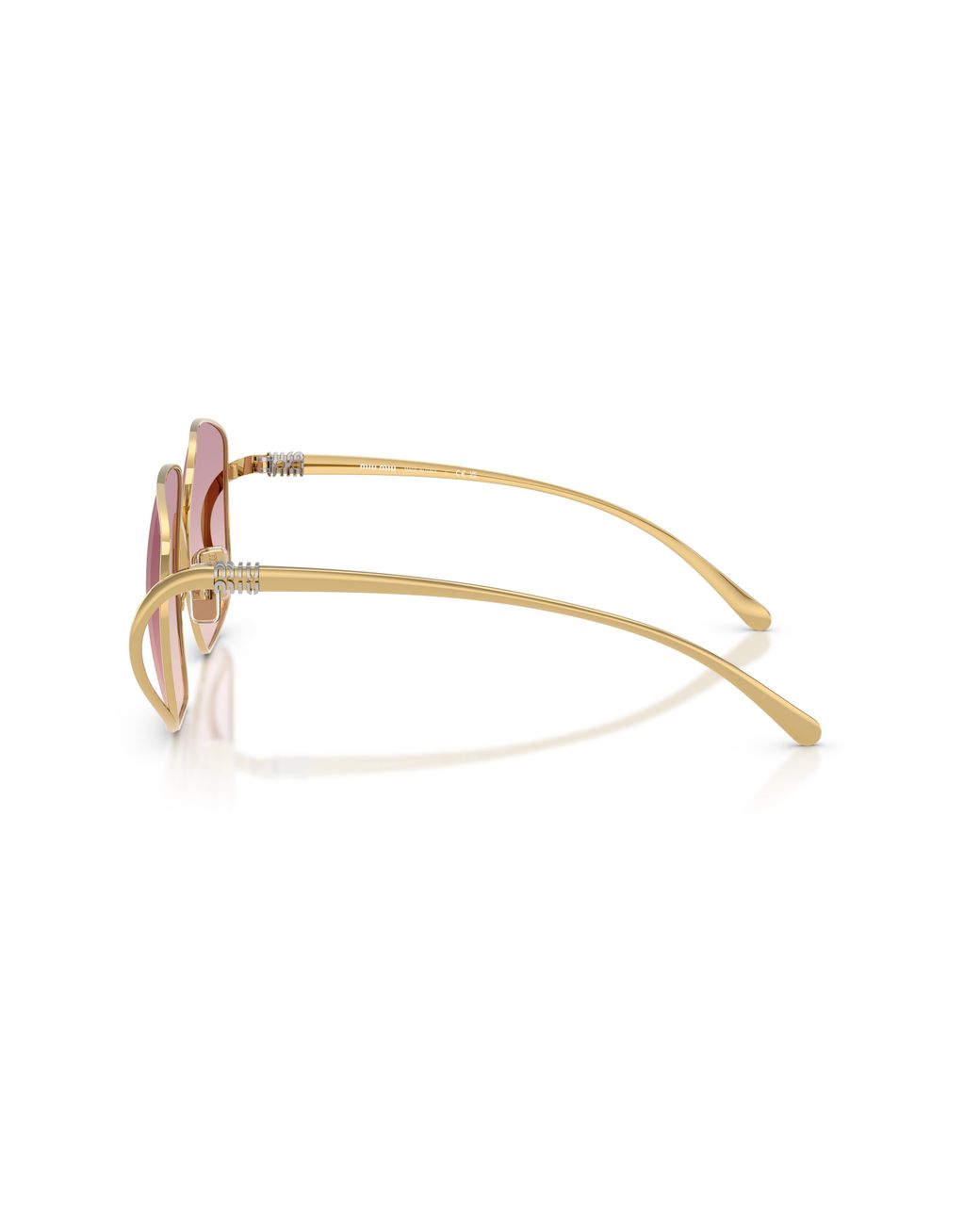Miu Miu Black Mu A57S 5Ak40S Sunglasses Metal Squared Normal Shaded