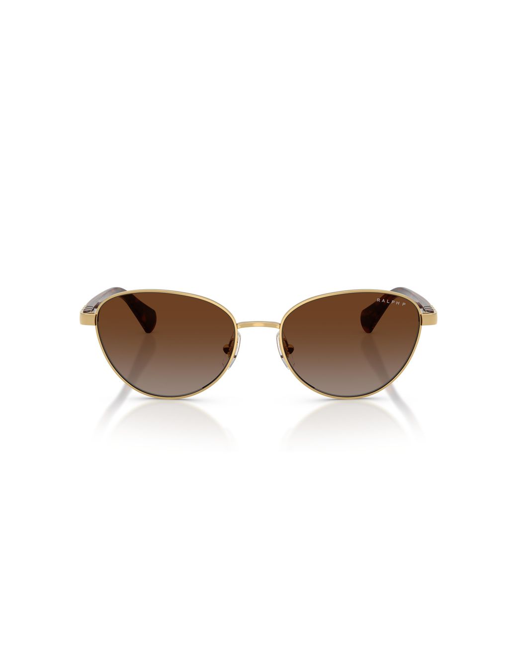 Ralph Lauren Black Ra4150 9004T5 Sunglasses Metal Cat Eye Polarized