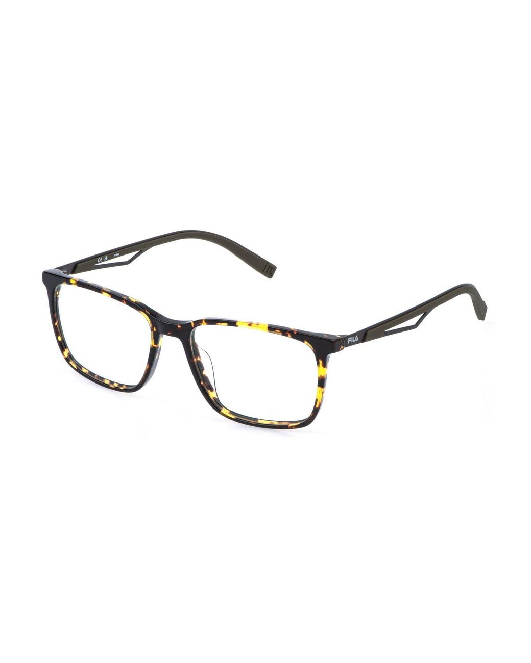 Fila Black Vfi995 779 Optical Frames Acetate Squared for men