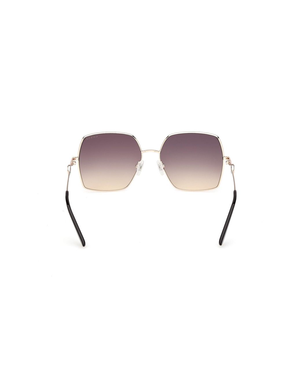 Guess Black Gu00285 05B Sunglasses Metal Smoke Squared Normal