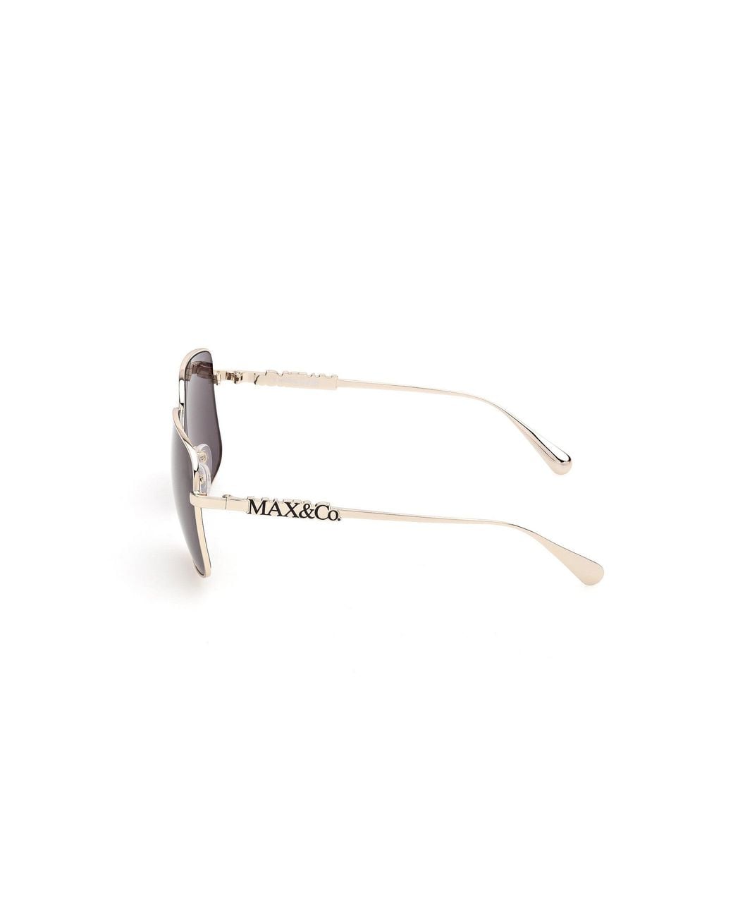 MAX&Co. Metallic Mo0170 32A Sunglasses Metal Smoke Squared Normal