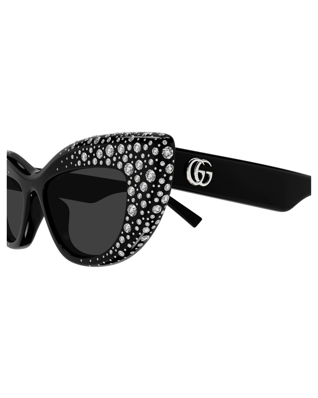 Gucci Black Gg2031S 005 Sunglasses Acetate Cat Eye