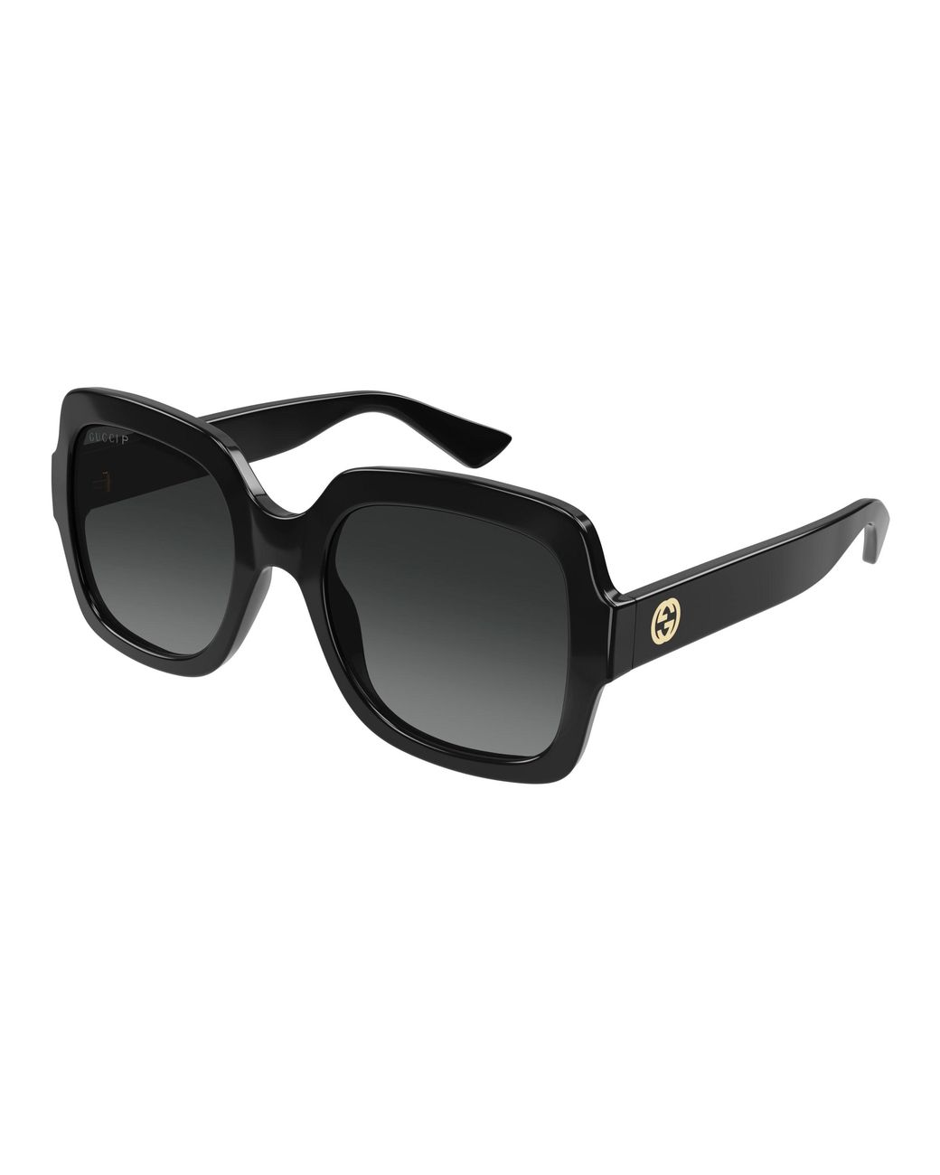 Gucci Black Gg1337S Polarized Square Sunglasses
