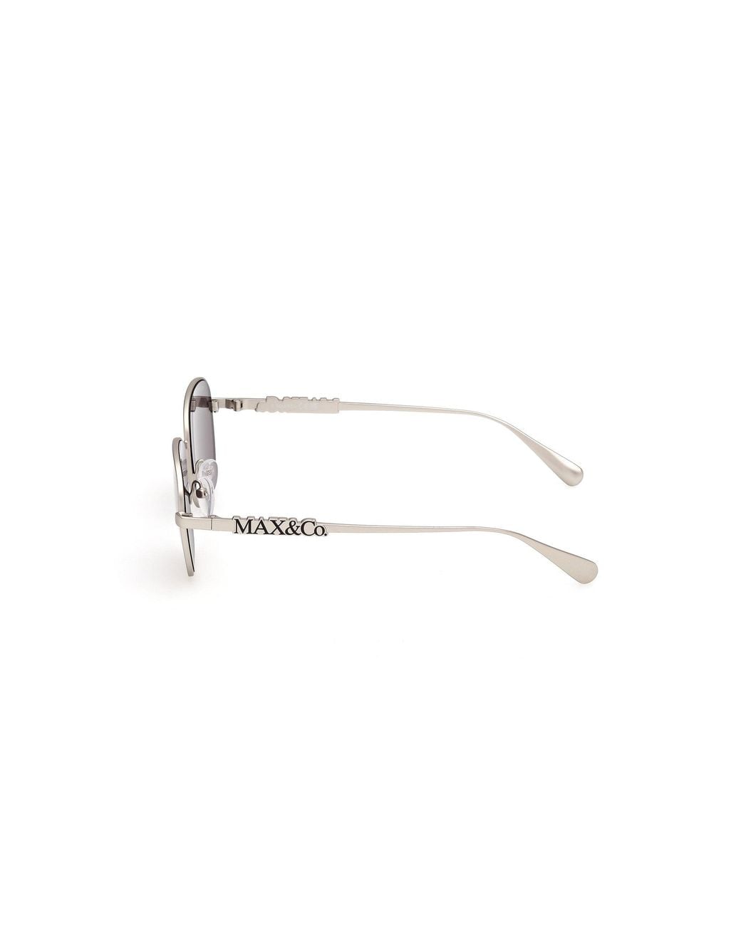 MAX&Co. Black Mo0169 17A Sunglasses Metal Smoke Squared Normal
