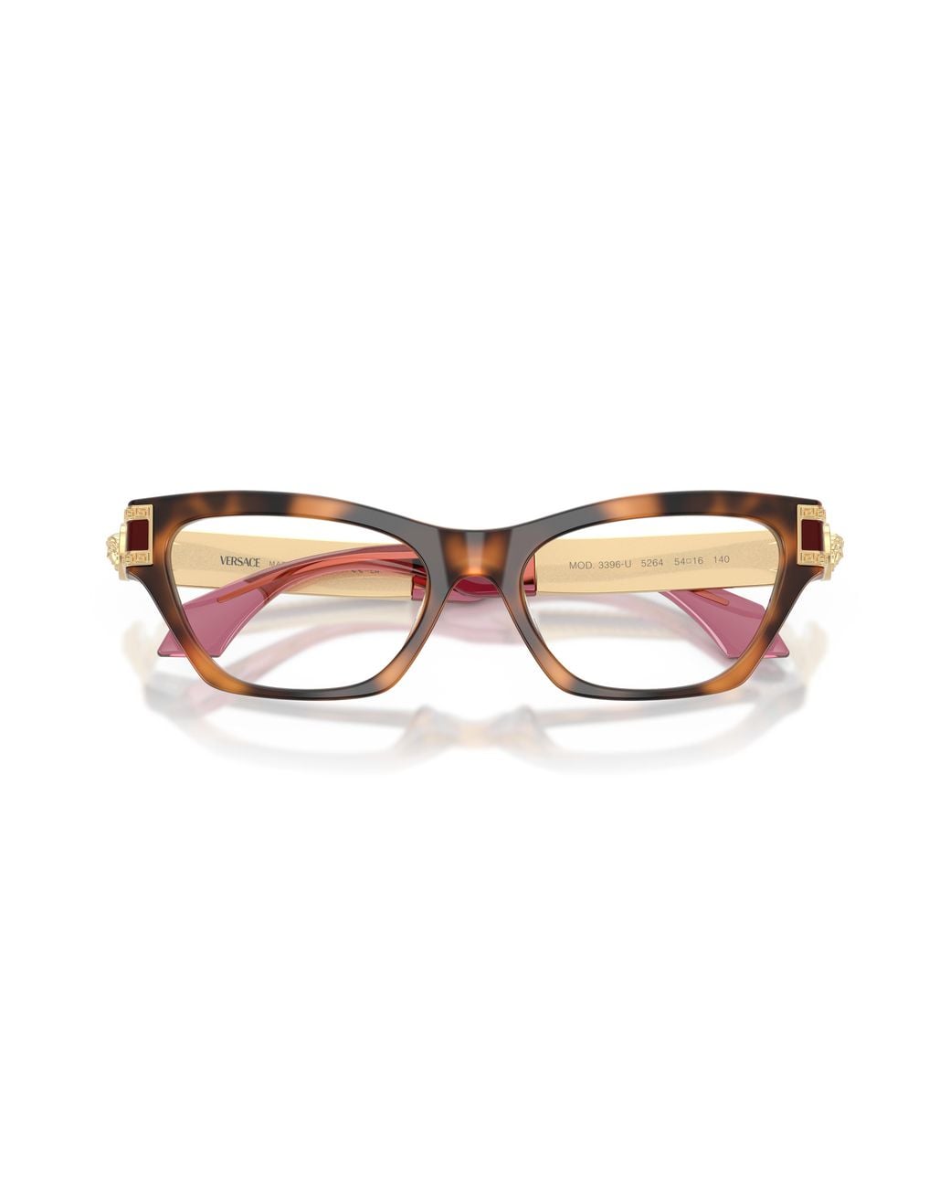 Versace Black Ve3396U 5264 Optical Frames Acetate Transparent Cat Eye Normal