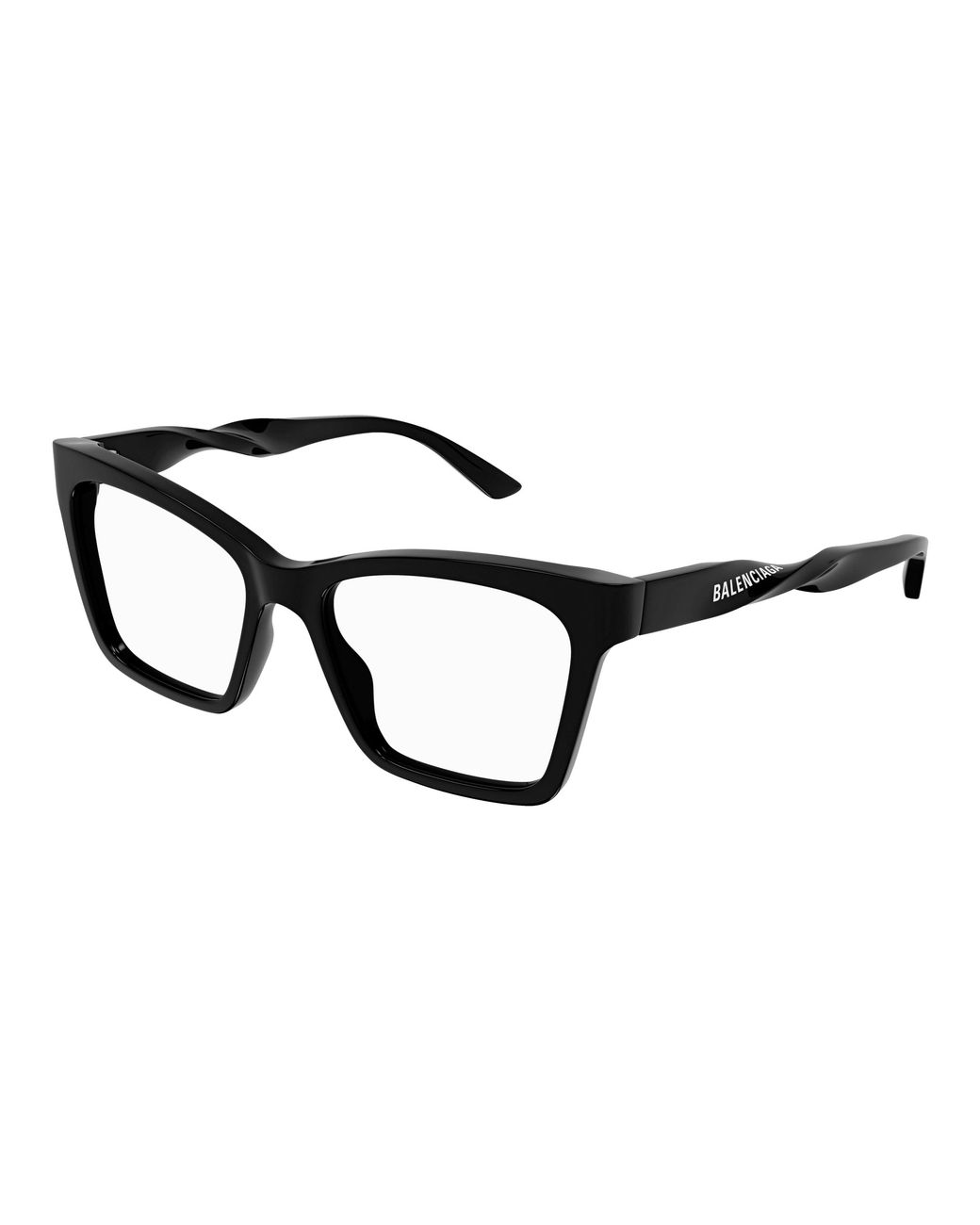 Balenciaga Black Bb0210O 001 Optical Frames Acetate Cat Eye