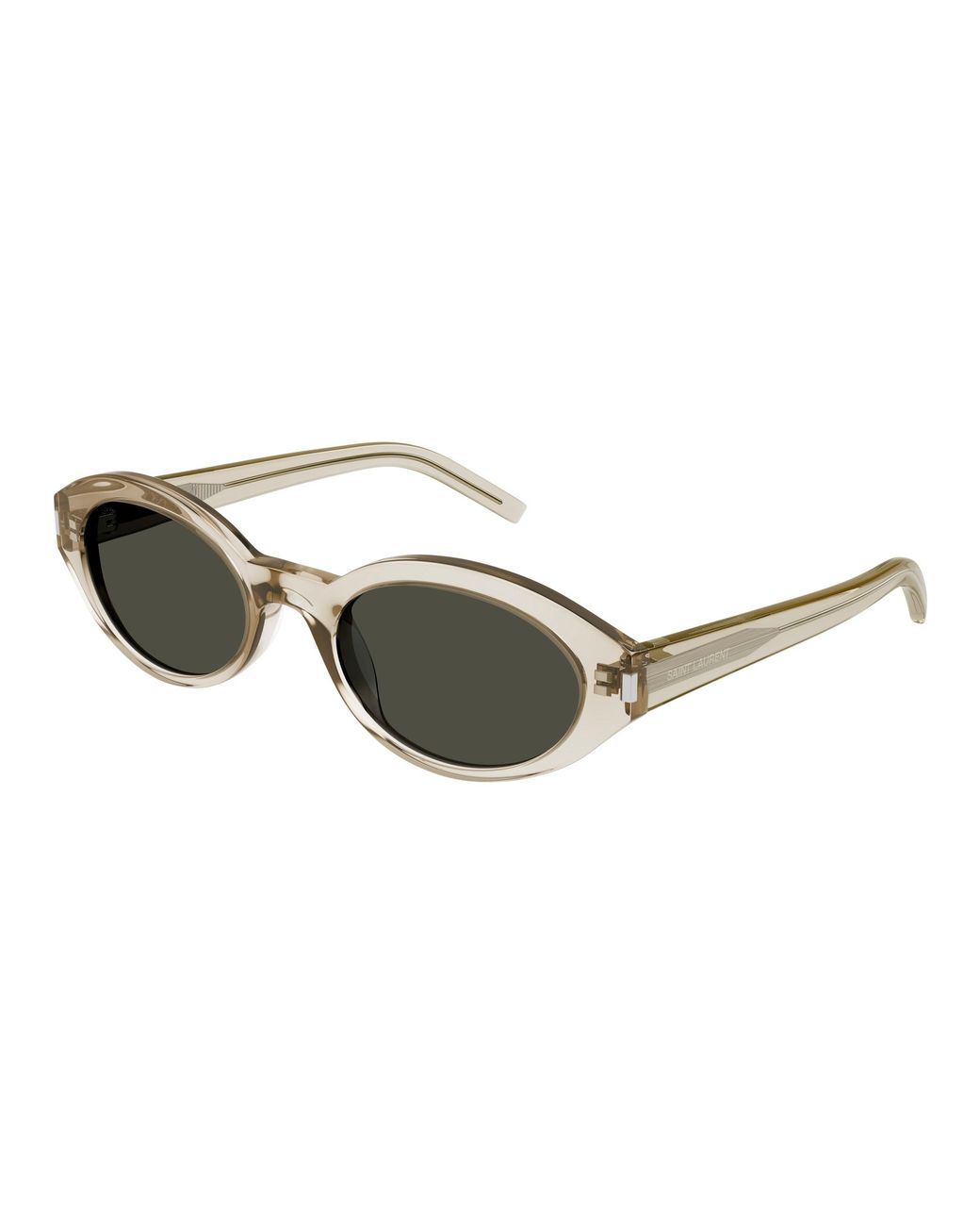 Saint Laurent Black Sl567 Oval Sunglasses