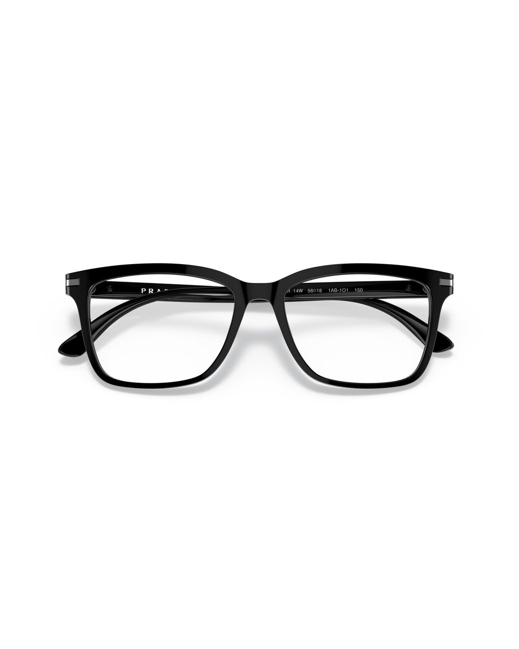 Prada Black Pr 14Wv 1Ab1O1 Optical Frames Acetate Squared Normal for men