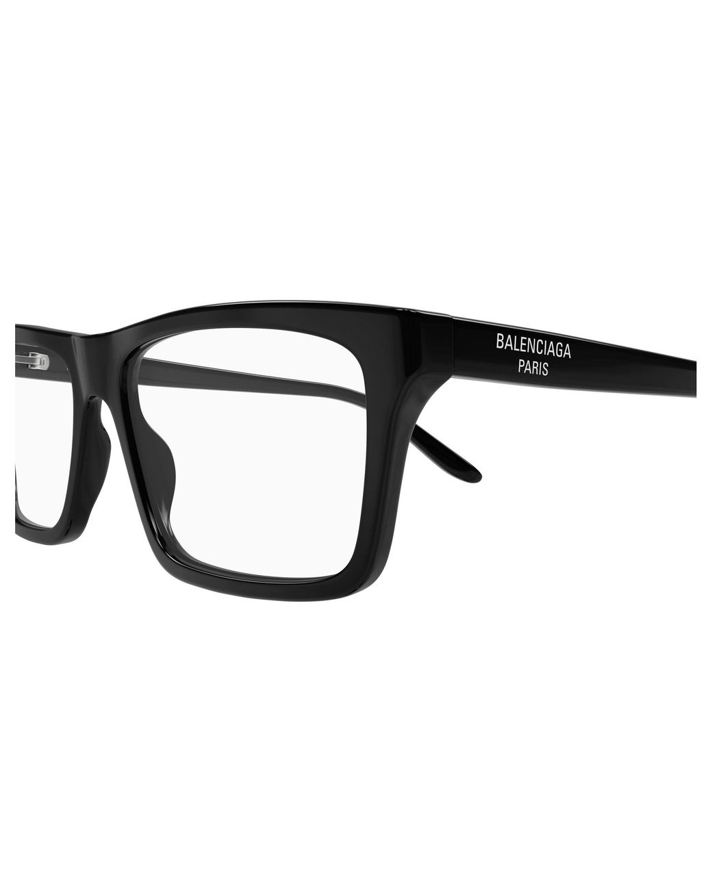 Balenciaga Black Bb0499O 001 Optical Frames Acetate Transparent Squared for men