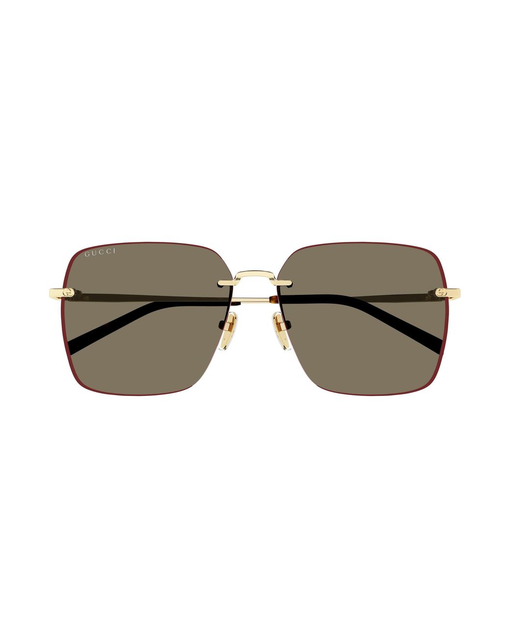 Gucci Black Gg1955Sa 002 Sunglasses Metal Squared