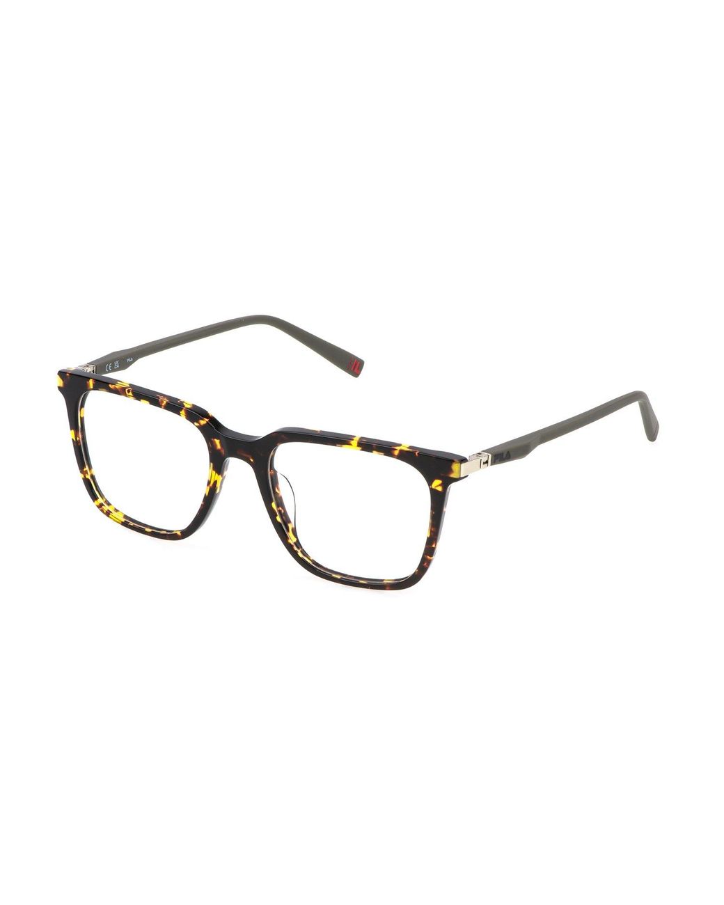Fila Black Vfi876 779 Optical Frames Acetate Squared for men