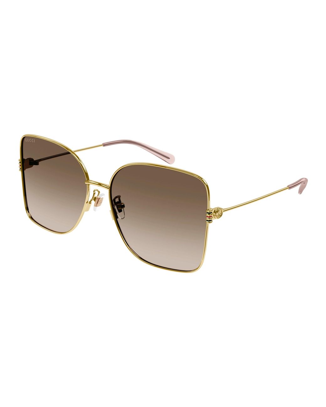 Gucci Black Gg1282Sa 003 Sunglasses Metal Squared Shaded