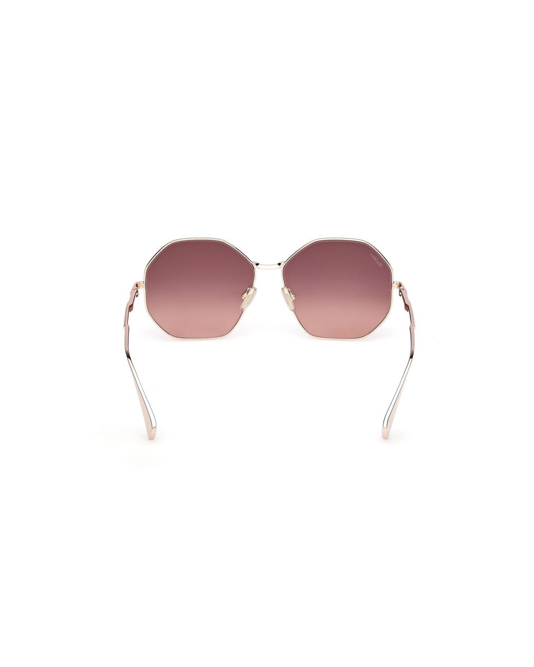 Max Mara Black Mm0168 Miller 28F Sunglasses Metal Geometric Normal
