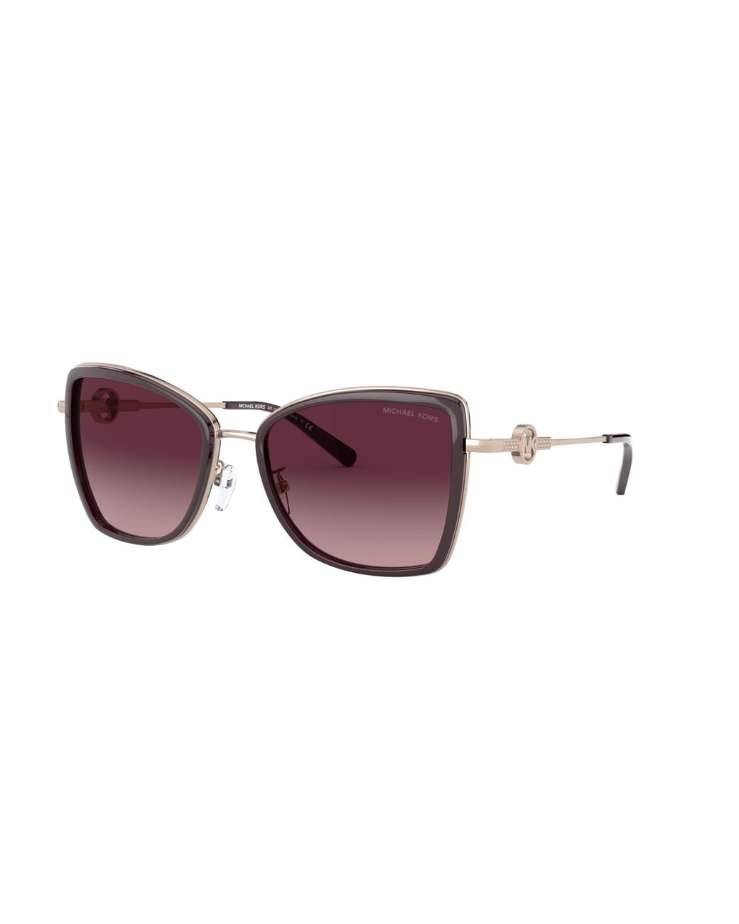 Michael Kors Black Mk1067B Corsica 11088H Sunglasses Metal Bordeaux Butterfly Normal Shaded