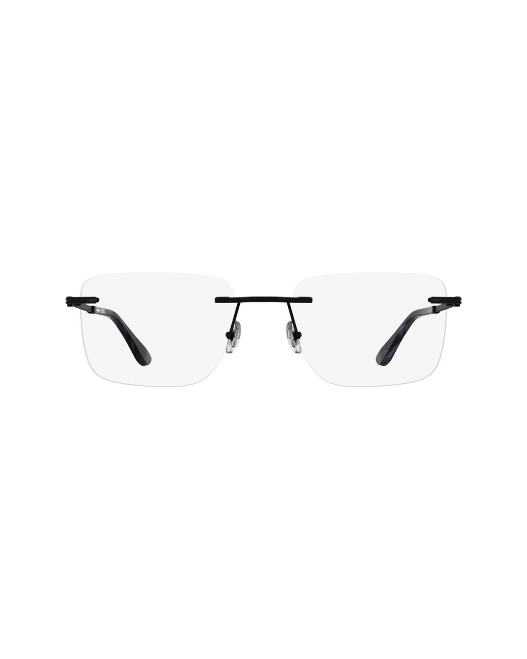 Lacoste Black L2324 002 Optical Frames Metal Squared Normal for men