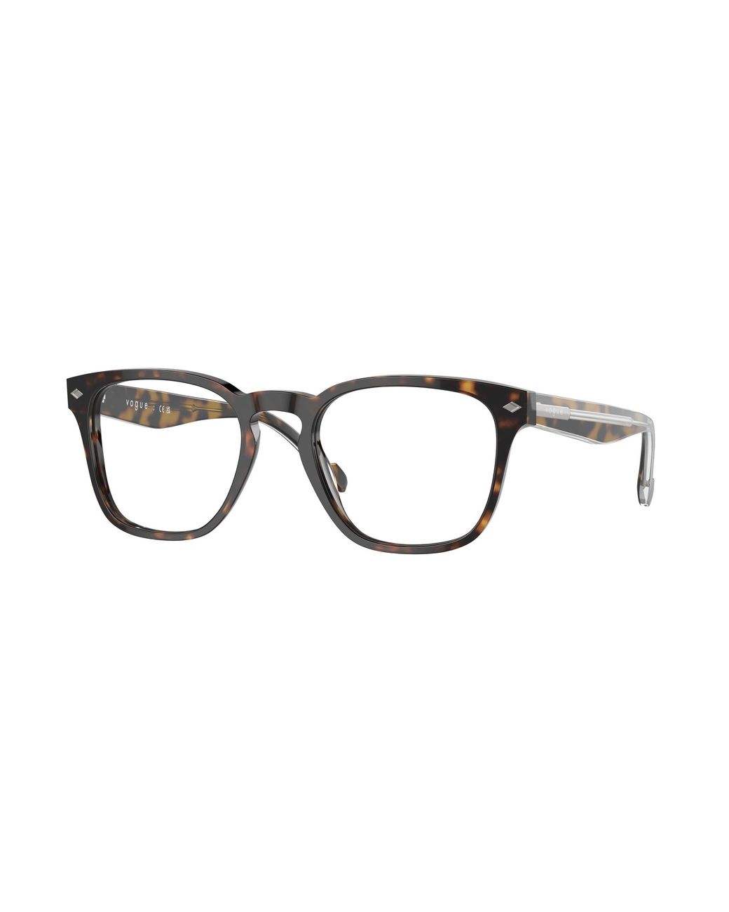 Vogue Eyewear Black Vo5570 W656 Optical Frames Acetate Transparent Squared Normal for men