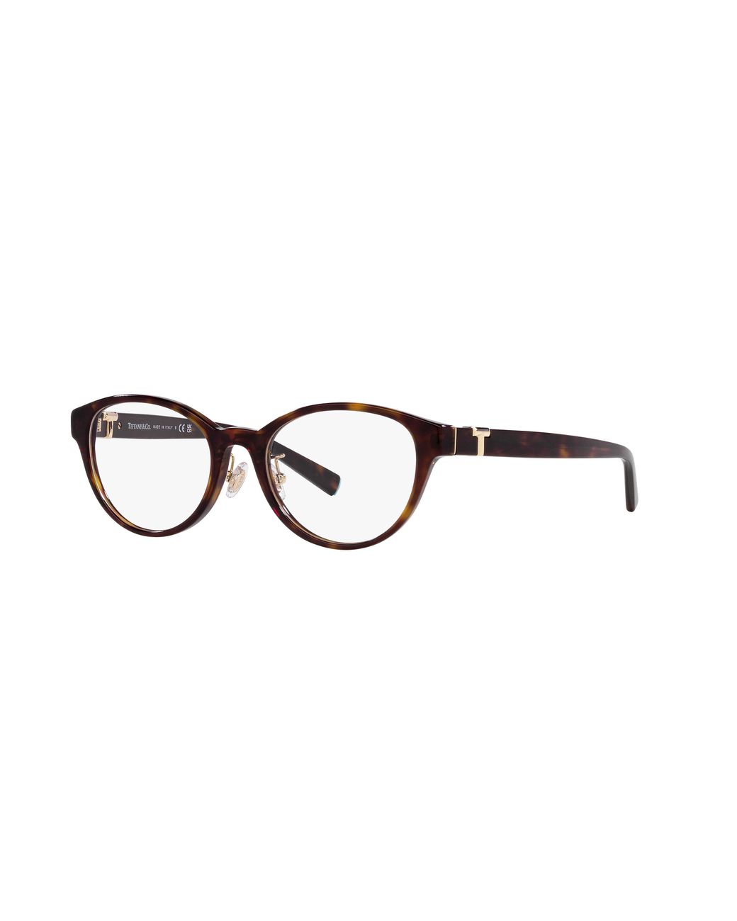 Tiffany & Co Black Tf2236D 8015 Optical Frames Acetate Transparent Round Normal