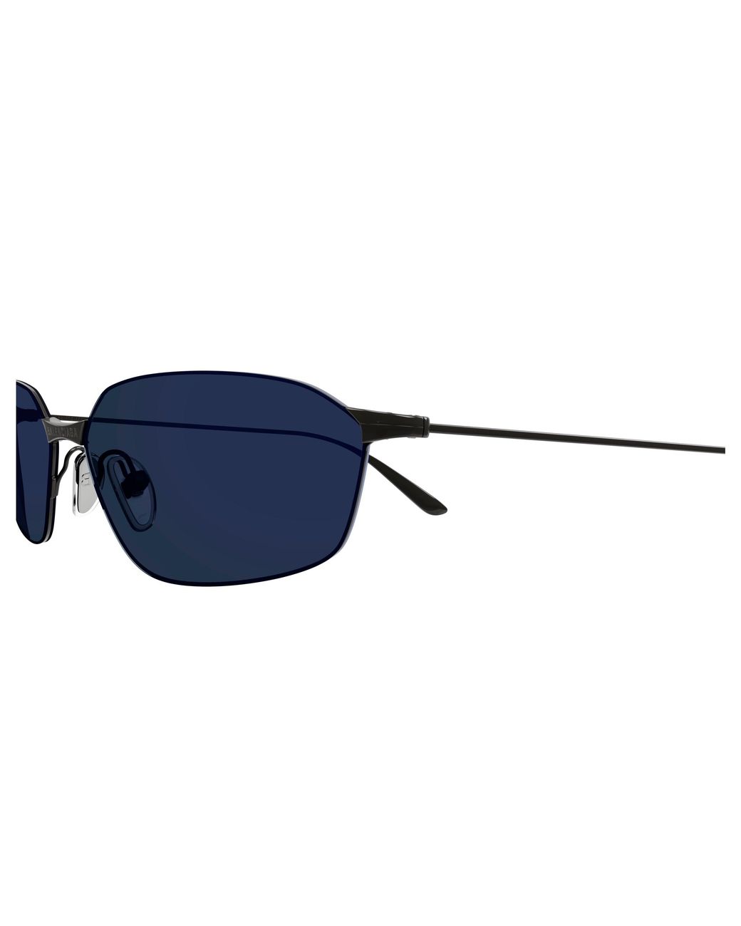 Balenciaga Black Bb0412S 003 Sunglasses Metal Geometric