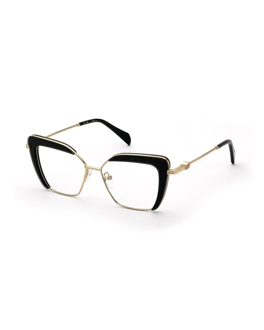 Blumarine Black Vbm227V 300S Optical Frames Metal Geometric